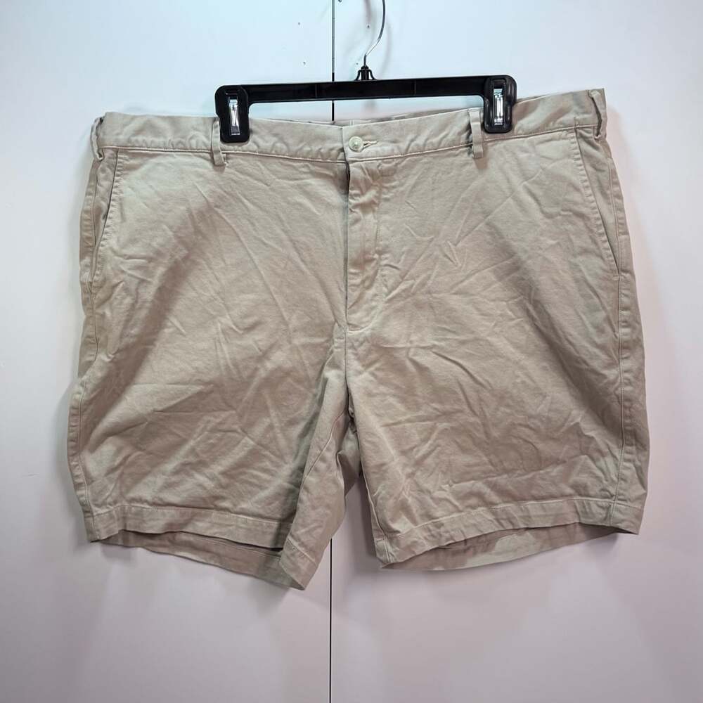 Peter Millar Men's Khaki Flat Front Chino Shorts Size 42